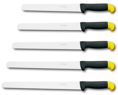 KALINDRA | Due Buoi knives. 811PT. Ham slicer knife, round point and stiff blade