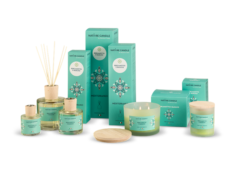 KALINDRA | B Casa. Raumdüfte Vapo Spray Mediterraneo Linie: Bergamotte und Basilikum. 100 ml / 3,38 fl oz