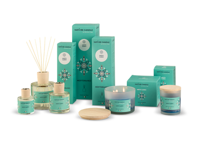 KALINDRA | Bonturi. Raumdüfte Sprühflakon. Mediterrane Linie: Sardischer Myrte. 100 ml / 3,38 fl oz