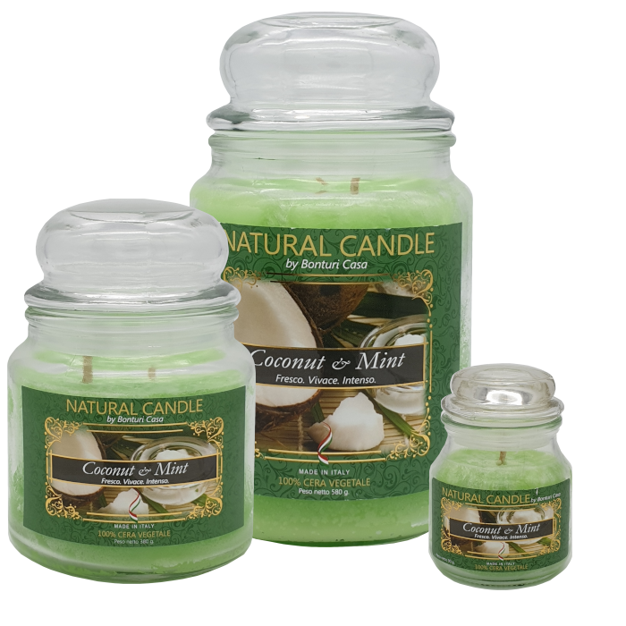 KALINDRA | Bonturi. Tutti Frutti Line: Jar Candles. Coconut and mint