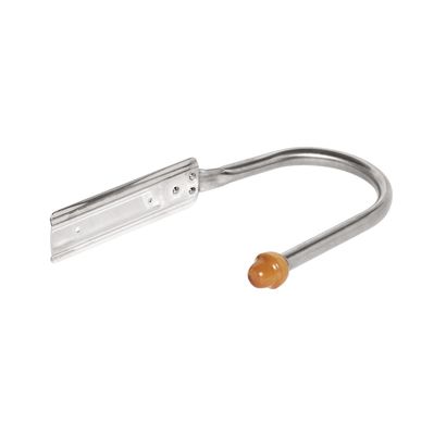 BLUE FARM | Lilly. Peel support hook in stainless steel and wood