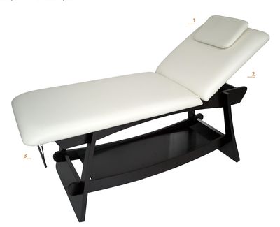 BLUE FARM | Delto 2-section fixed wooden bed in wenge colour