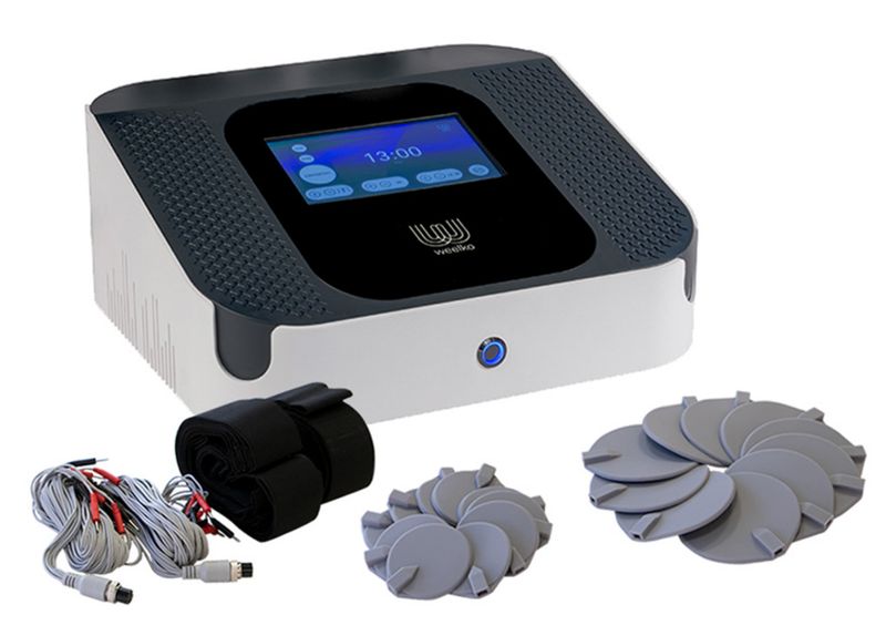 BLUE FARM | Weelko. EMS Electroestimulador digital con 10 x 2 salidas.