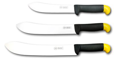 KALINDRA | Due Buoi knives. 819/a. Ergonomic saber butcher knife