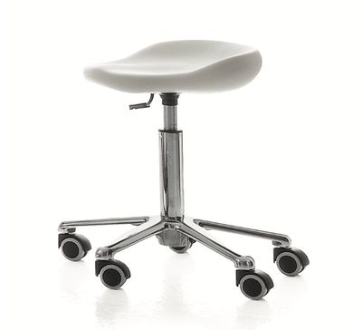 BLUE FARM | Vismara. Easy. Stool with white polyurethane seat