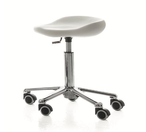 BLUE FARM | Vismara. Easy. Stool with white polyurethane seat
