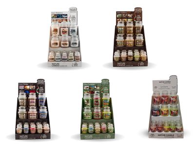 KALINDRA | Bonturi. Jar Candle Counter Display: 22pcs