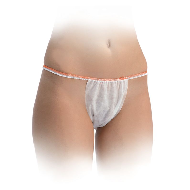 BLUE FARM | GR. Kit de 100 slips pour femmes jetable 1 épaisseur en non-tissé 40 g. Made in Italy