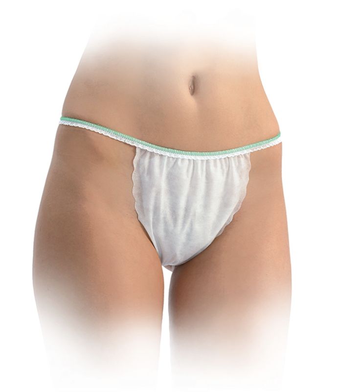 BLUE FARM | GR. Kit de 100 string femme jetable 1 épaisseur en non-tissé 40 g. Made in Italy