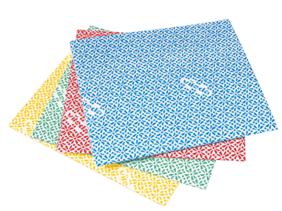 BLUE FARM | Vileda Professional. WiPro antibakterielles Tuch. 42 x 36 cm. Set mit 10 Teilen