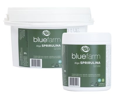 BLUE FARM | kalindra.it. Alga Spirulina Platensis. 100% natural in powder for external use