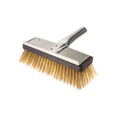 BLUE FARM | Lilly. Brosse laiton 22 x 7 x 7 cm avec embout de manche inox Ø 3 cm
