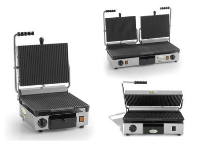 KALINDRA | FAMA. Grill plate available with smooth or ribbed top. 3 models