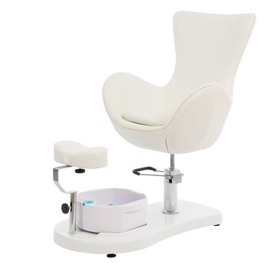 BLUE FARM | Weelko. Crem. Pedikürestuhl mit Waschbecken und Fußstütze