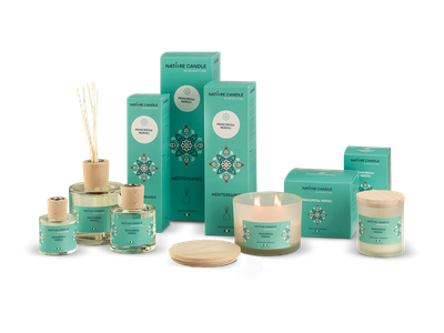 KALINDRA | B Home. Candles, 100% vegetable. Mediterranean Line: Princess Neroli KALINDRA | B Home. Candles, 100% vegetable. Mediterranean Line: Princess Neroli