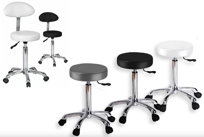 BLUE FARM | Weelko. Fast. Stool with flat seat. Available with or without oval backrest