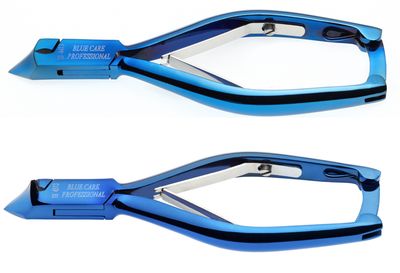 BLUE FARM | Lombard. Foot titanium nail nippers 1/4 moon shape, 14 cm BLUE FARM | Lombard. Foot titanium nail nippers 1/4 moon shape, 14 cm