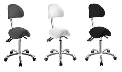 BLUE FARM | Weelko. Noble. Stool with adjustable saddle seat and backrest