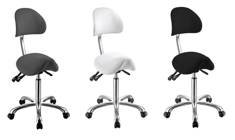 BLUE FARM | Weelko. Noble. Stool with adjustable saddle seat and backrest