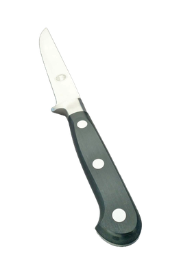 BLUE FARM | Due Buoi knives. 800D/13. Forged boning knife for chefs. Stainless steel, black