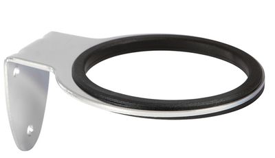 BLUE FARM | Loop. Chromed steel hair dryer holder