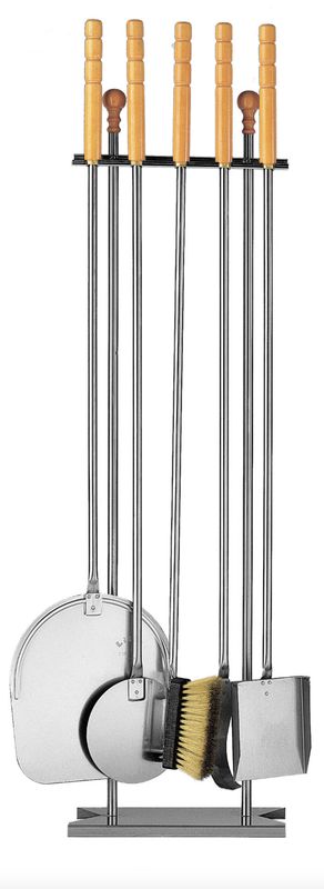 BLUE FARM | Lilly. Stainless steel fireplace-oven-grill set, 5 utensils