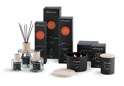 KALINDRA | B Casa. Candles, 100% vegetable. Dolomites Line: Flowering meadows KALINDRA | B Casa. Candles, 100% vegetable. Dolomites Line: Flowering meadows