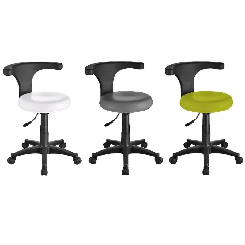 BLUE FARM | Weelko. Ergo. Pedicure and podiatry stool with swivel backrest. 3 colors available