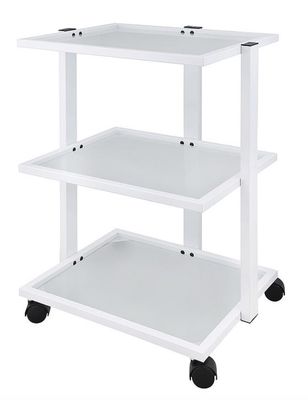 BLUE FARM | Weelko. Facile. Trolley with 3 glass shelves and protective edge BLUE FARM | Weelko. Facile. Trolley with 3 glass shelves and protective edge