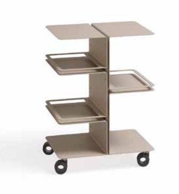 BLUE FARM | Vismara. Arcus. 3-tier steel trolley