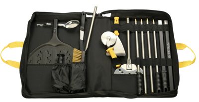 BLUE FARM | Lilly. Stoffkoffer für Pizzabäcker komplett mit 7 Artikeln