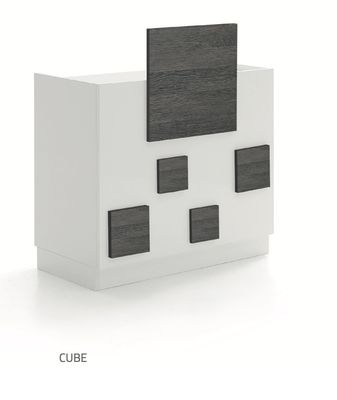 BLUE FARM | Vismara. Reception Cube 100. With customizable fronts