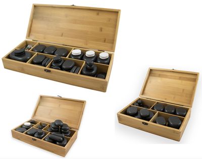 BLUE FARM | Weelko. Breathe. Stones kit basalt stones and hard stones for SPA massages. Available in 3 versions