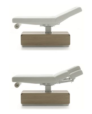 BLUE FARM | Vismara. Nat Evo &amp; Mover. Single column electric massage table