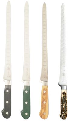 BLUE FARM | Due Buoi knives. 8811/30. Forged knife with pockets for filleting for chefs. Stainless steel. 4 models available