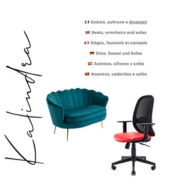 Asientos, sillones y sofás