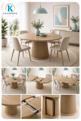 Mesas Redondas Extensibles: elegancia, convivencia y flexibilidad