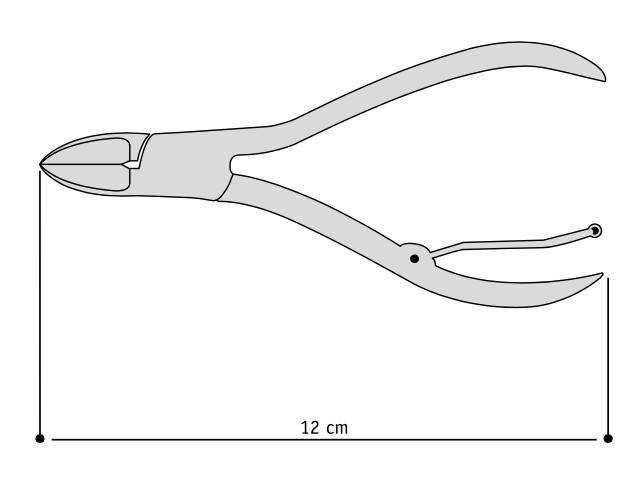 Cobalt Nail Nipper, Curved, Recessed, Single Spring. Kalindra Cutlery