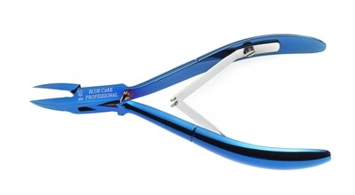 BLUE FARM | Lombard. Ingrowing nail nippers, rounded, box joint, double blade spring
