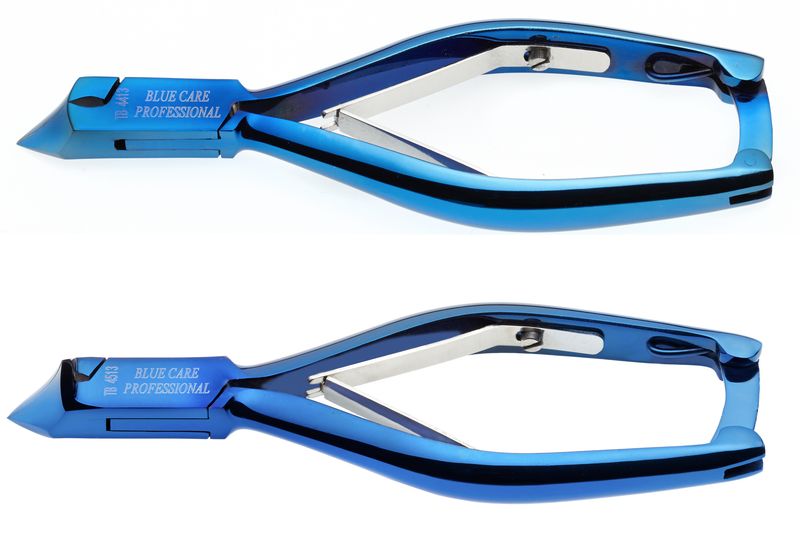 Foot titanium nail nippers 1/4 moon shape, 14 cm. Kalindra Cutlery