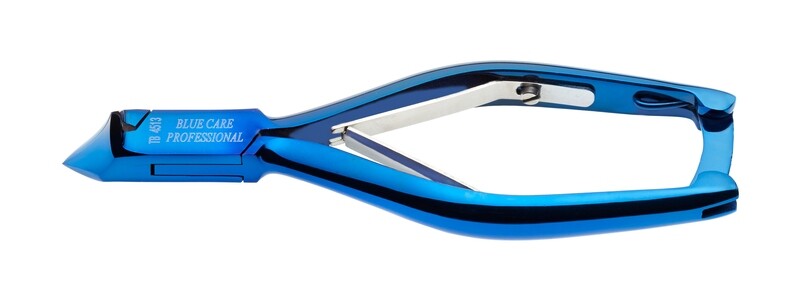 Foot nail nippers, concave blade, barrel spring &amp; safety lock. Kalindra Cutlery