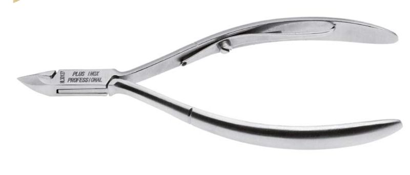 X-Care Skin Nipper, embedded, single-bar spring. Made of high-carbon stainless steel. Kalindra cutlery