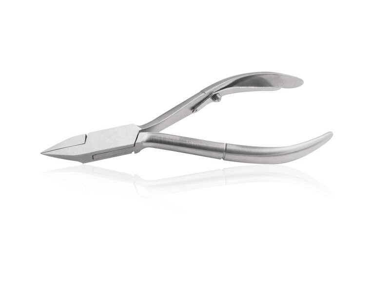 Nagelzange für eingewachsene Nägel X-Care mit Lanzenspitze, eingebettet und mit Federstab. Hergestellt aus hochkohlenstoffhaltigem Edelstahl. Kalindra cutlery