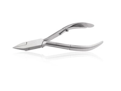 Ingrown nail clipper X-Care with lance tip, embedded and bar spring. Made of high-carbon stainless steel. Kalindra cutlery