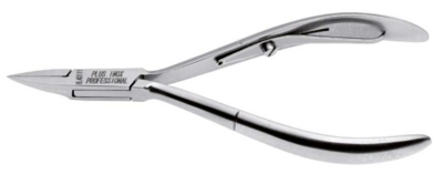 Ingrown nail clipper X-Care with round tip, recessed and bar spring. Made of high-carbon stainless steel. Kalindra cutlery