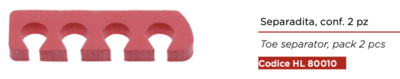 Toe separator, pack of 2 pcs. Kalindra cutlery