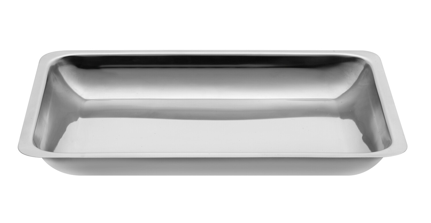 Rectangular stainless steel tray. Kalindra cutlery