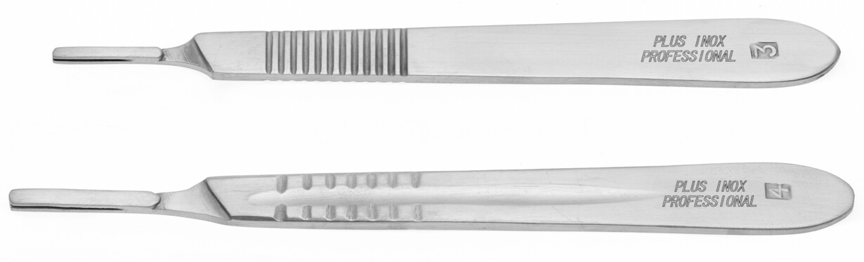 KALINDRA | Cutlery. Stainless steel and carbon scalpel handles. fig 3 and fig 4