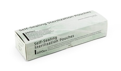Self-sealing sterilization pouches with chemical indicators. Kalindra cutlery