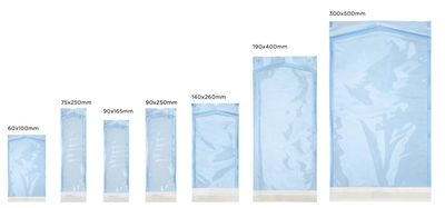 Self-sealing sterilization pouches with chemical indicators. Kalindra cutlery